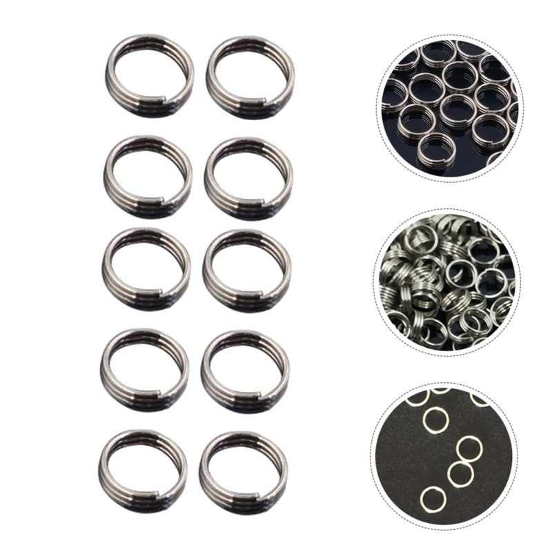 Happyyami 100pcs Metal Flight Rings Repointing Tool O Shape Shaft