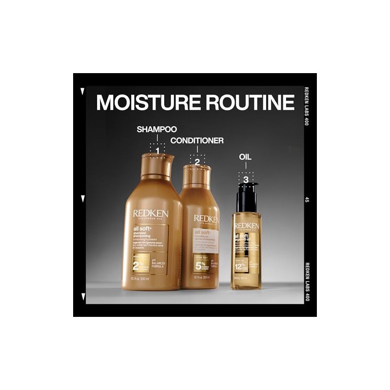 Redken Shampoo All Soft | Para Cabelos Secos e Quebradiços
