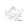 36-Pack Plastic Pipe Clamps – White Single Pipe Clips (20mm)