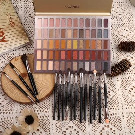 Ucanbe Paleta 60 Sombras Nude Con Brochas Mate Y Brillante