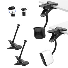Pack of 2 Flexible Camera Mount with 1/4 Inch Screw, 360° Adjustable Metal Clamp Holder for Camera Indoor Outdoor Use for Blink, Eufy eufyCam 3, 3C, 2, 2C, 2C Pro, Wyze Cam Pan, Arlo Ultra 2