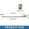 A ABSOPRO 21cm Car Air Inflator Hose Adapter Stainless Steel