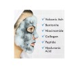 NAXMI Face Mask Sheet, Black Pearl Oxygen Bubble 1 Pack
