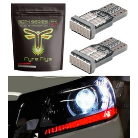 Fyre Flys LED Headlight DRL Strip Bulbs for 2013-2015 Honda Accord Super Bright Canbus Error Free 3014 Series (Red), X7-3014-18-CN-HA