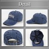 Buzz Selection CAP380 Denim Embroidered Cap, Brim, Stylish, BB Cap,