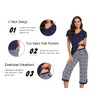 IZZY + TOBY Women Cotton Pajamas Set with Capri Pant
