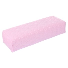 Frcolor Nail Arm Rest Hand Pillow Manicure Hand Pillow Heart Pattern PU Arm Rest Nail Salon Gel Nail Pillow Arm Pillow Armrest Cushion (Pink)