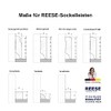Skirting Boards in Stainless Steel Look MDF Profiles & Accessories