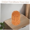 VICASKY Rattan Woven Hat Display Stand Elegant Decorative Holder for