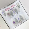 Ice Queen Full Stone Handmade Nail Tips - Black /