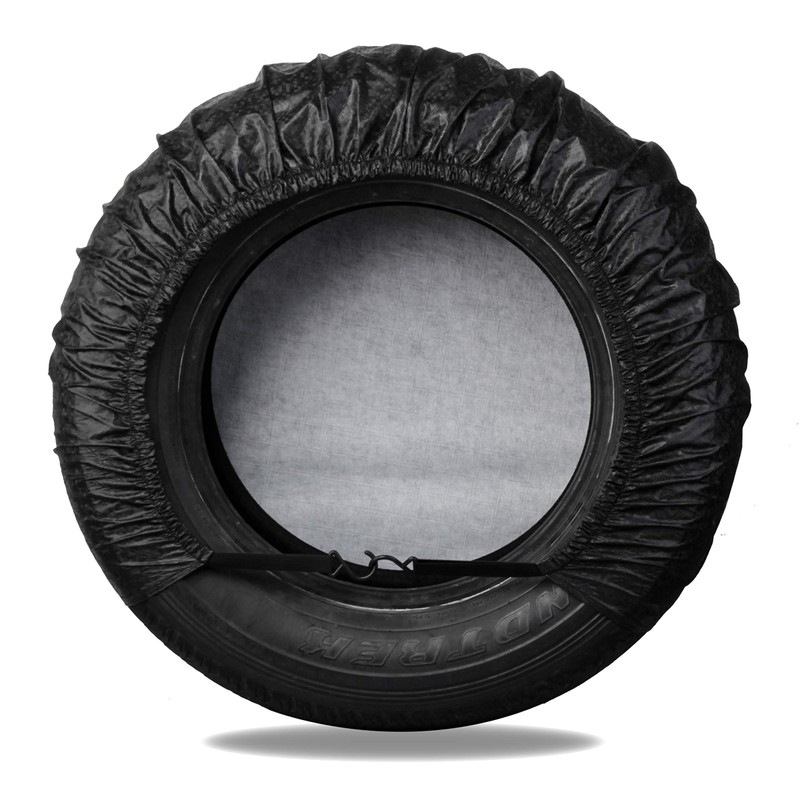 Moonet Tire Covers for RV Wheel (4 Pack Black), Oxford