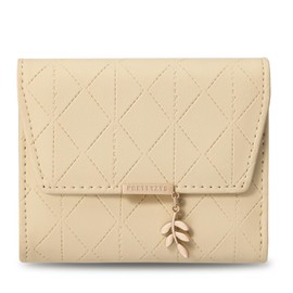 ANYWN Women's Small Purse, Women's Small Purse, Elegant Purse Small with Large Coin Compartment, apricot, Elegant