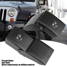 Hood Lock, Anti-Theft Metal Locking Hood Lock Juego de pestillos con llaves para JK 2007-2017
