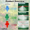 150Pcs Drip Irrigation Emitters, Micro Sprinkler Heads Misting Sprinkler Refraction