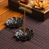 SLKIJDHFB Lotus Incense Holder Brass Stick Incense Holder Cone Coil