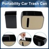 INFINAUTO Auto-Mülltonne strapazierfähiger Mülleimer aus Kunstleder für Vordersitz und Rücksitz