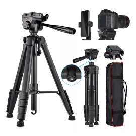 Kingmazi Trípode De Cámara Profesional De 177cm, Tripié Para Celular