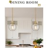 Audickic Pendant Lights Kitchen Island, Modern Gold Pendant Light with