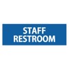 Signs ByLITA Basic Staff Restroom (Blue) - Large