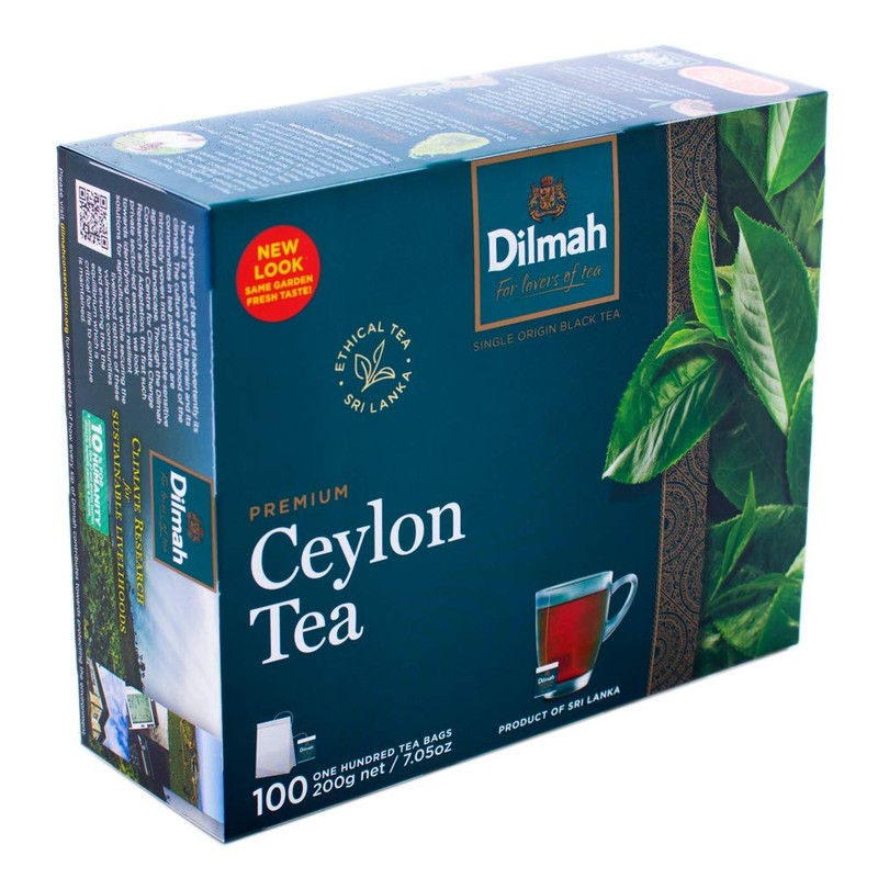 Dilmah Premium Ceylon Black Tea - 100 Tea Bags x