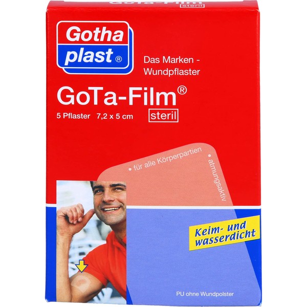 GOTA Film Sterile 7.2 x 5 cm Plaster Pack of