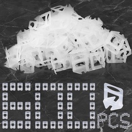 TUAKIMCE Tile Levelling System 3 mm Pull Tabs Levelling System Tile Levelling System Kit Joint Width Laying Aid for Tiles, Wall Tiles, Floor Tiles, Height 3-16 mm, Pack of 600