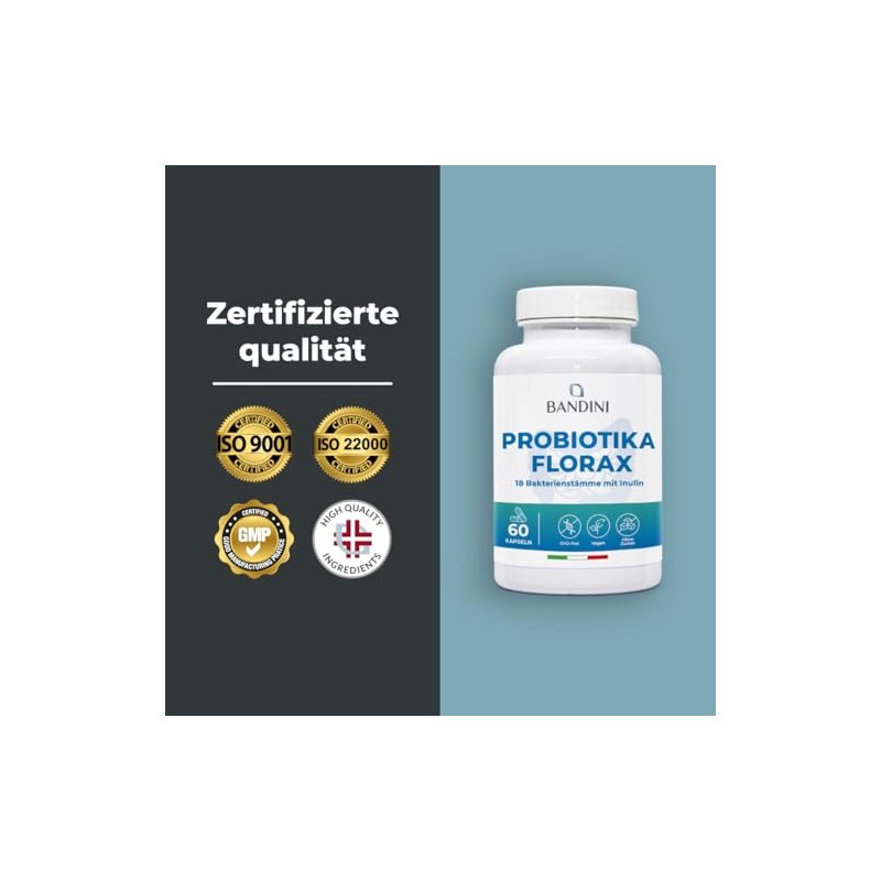 Bandini Florax Probiotics Cultural Complex with 20 Billion CFU /
