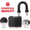 Heavy Duty Weather-Resistant Padlock, Anti-Theft Advanced Hardened Security Lock for