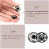 sourcing map 50 Set Sew-on Snap Buttons 25mm Metal Snap
