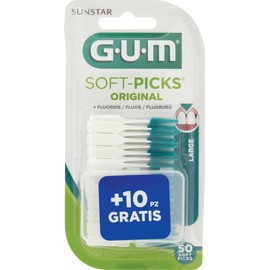 GUM - Soft Picks Original SCOV Rubber Large X50 Pack of 40