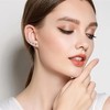 6 Pairs Hypoallergenic Stainless Steel Cubic Zirconia Stud Earrings Set