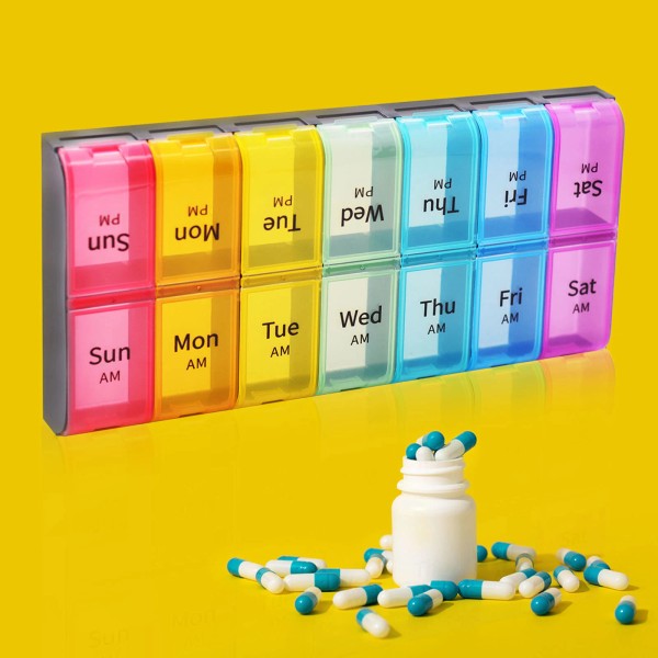 Unbranded 7 Day Pill Organizer Pill Boxes Pill Case Daily