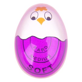 Lasubst Egg Timer for Boiling Eggs Soft Hard Boiled Egg Timer That Changes Color When Done,Purple