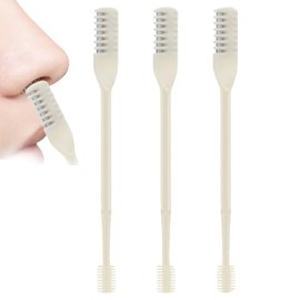 Nose Hair Trimmer for Men, Mini Double Sided Nasal Hair Cutter, Handheld 360° Rotating Nose Hair Scissors, Multipurpose Portable Womens Nose Hair Trimmer (3 Pcs)