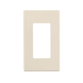 Leviton R78-80301-00T Light Almond Decora Plus Screwless Snap-On Wallplate