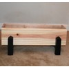 Cedar Planter Box With Stand-Shiplap Feature on Front and Back