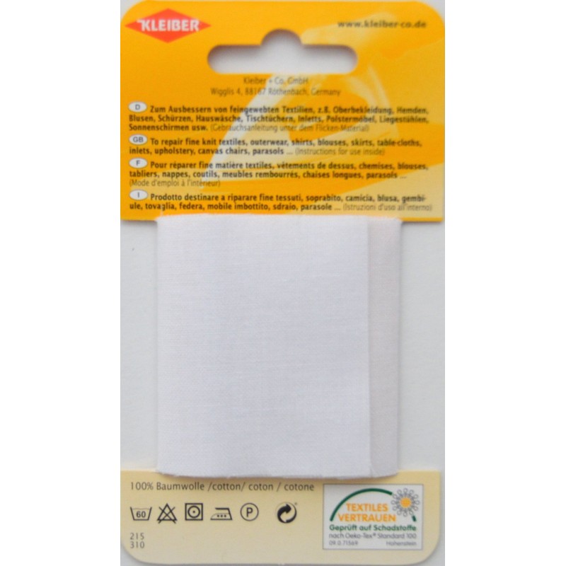Kleiber 30 x 6 cm Extra Soft Fine Cotton Iron-On