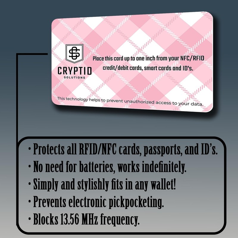 Cryptid Solutions RFID Blocking Cards 4 Pack - Slim, Stylish,