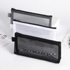 Simple Transparent Black Mesh Pouch Pencil Case 5ea