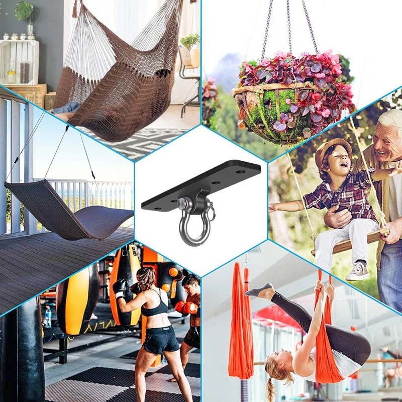 Dolibest Ceiling Mount Swing Hanger Heavy Duty Swing Set Hook