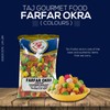 TAJ Gourmet Farfar Fryums (Wheat Pellet Tube), 400g (Okra)