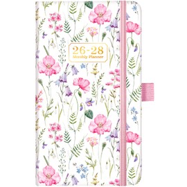 Pocket Calendar 2026-2028 - 3 Year Monthly Planner 2026-2028, January 2026 - December 2028, 6.4" x 3.8", Pocket planner with Elastic Closure