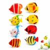 UMEGMBX 8 Pcs Plastic Fake Fish, Colourful Assorted Artificial Tropical