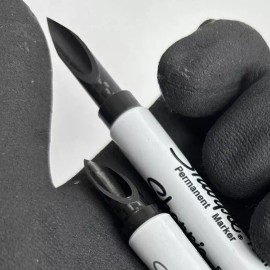 2 Syringe Carbon Fiber Large + Mini,EDC Awl Paracord Tool Spike Tactical Sharpie