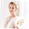 Mikinona 1pc Ceramics Bridal Hair Comb Elegant Wedding Hair Accessories