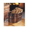 Plow & Hearth Copper-Finished Steel Oval Tub with 5 Lbs.