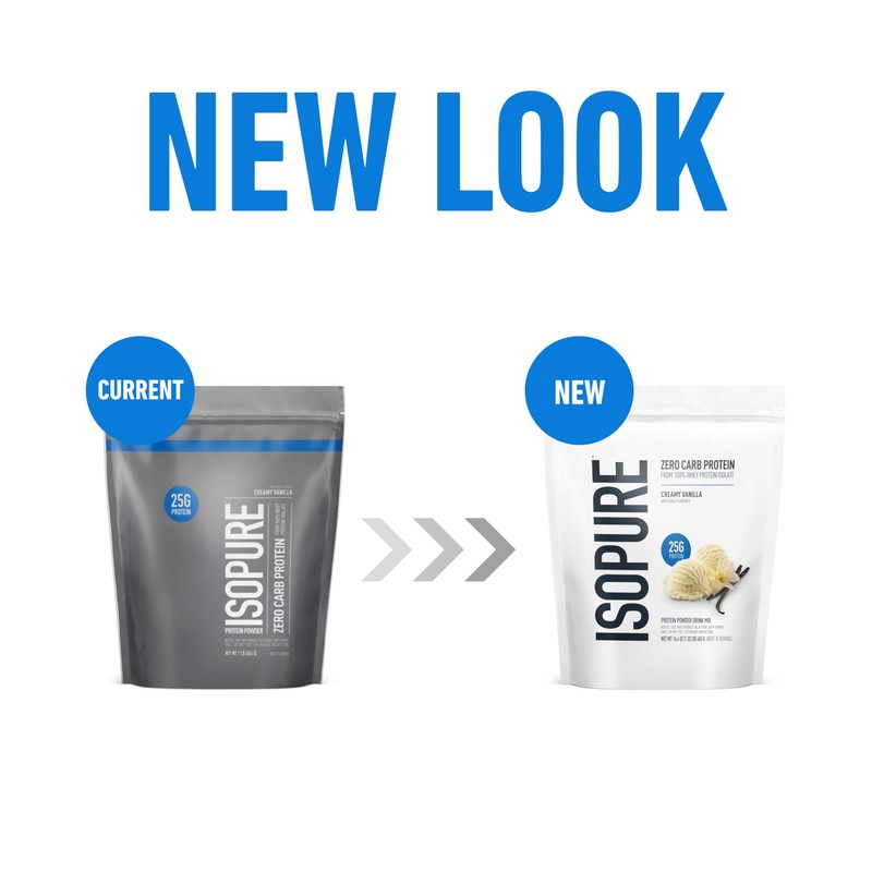 Isopure Zero Carb 100% Pure Whey Isolate Protein Powder, Lactose