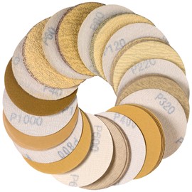 CowboyBOB 50PCS 3 Inch Hook and Loop Sanding Discs Orbital Sander Sandpaper for Orbital Sander Include 40/60/80/120/220/320/400/600/800/1000 Grits Sanding Discs for Woodworking Automotive Metal