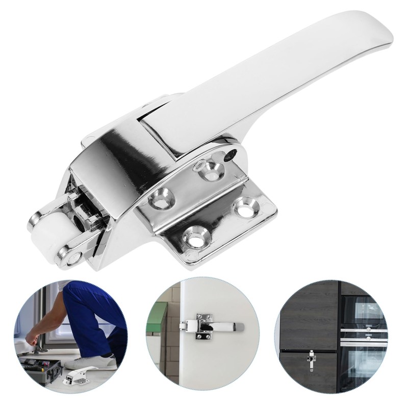 ULTECHNOVO Replacement Freezer Door Handle Metal Cooler Door Latch Easy