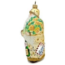 Patricia Breen Oh You Shouldn't Have Gold Santa Spring Easter Holiday Ornament